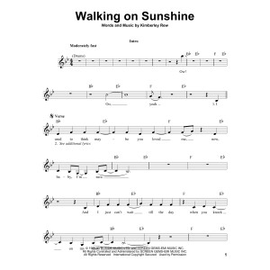 Walking On Sunshine
